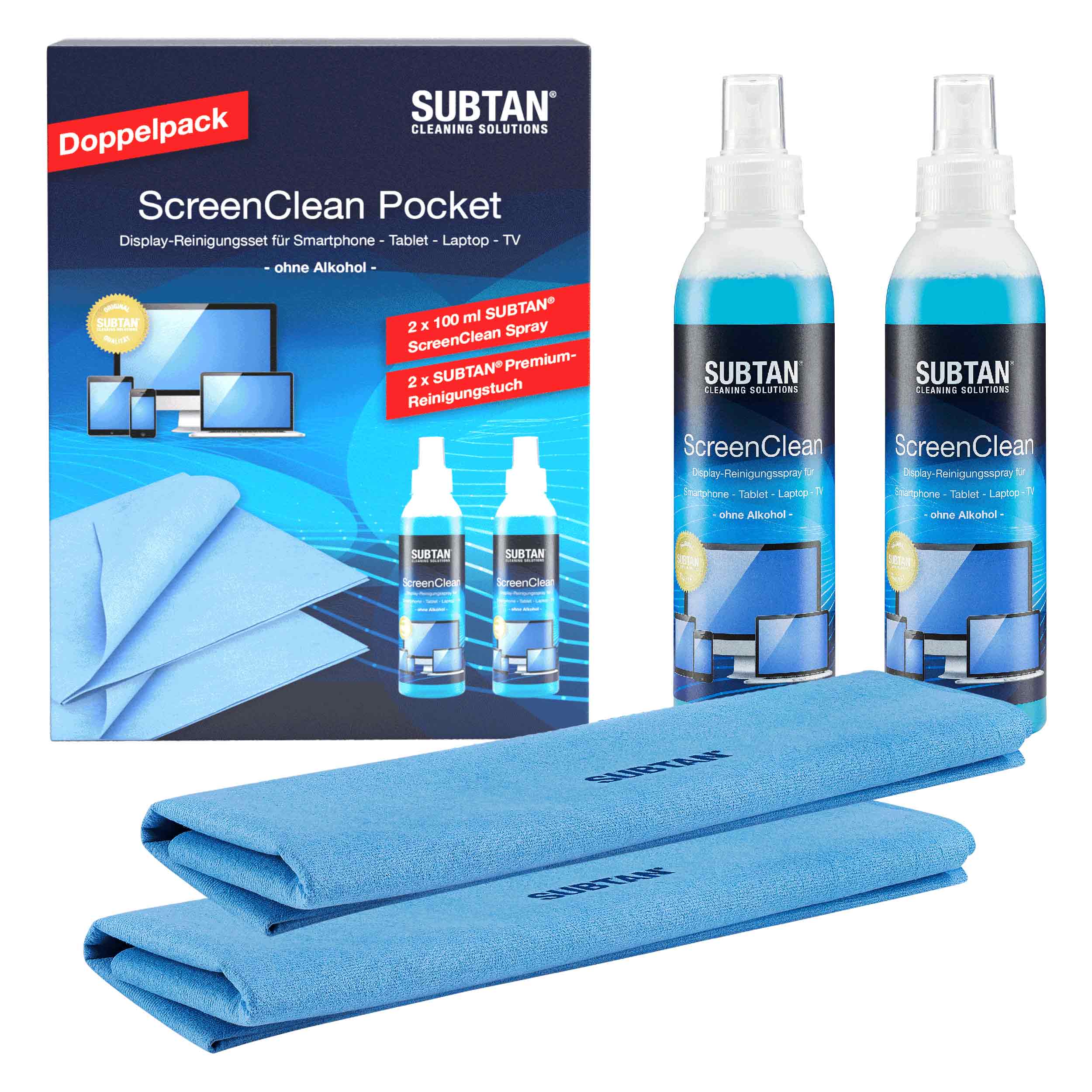 SUBTAN® ScreenClean Pocket - Doppelpack